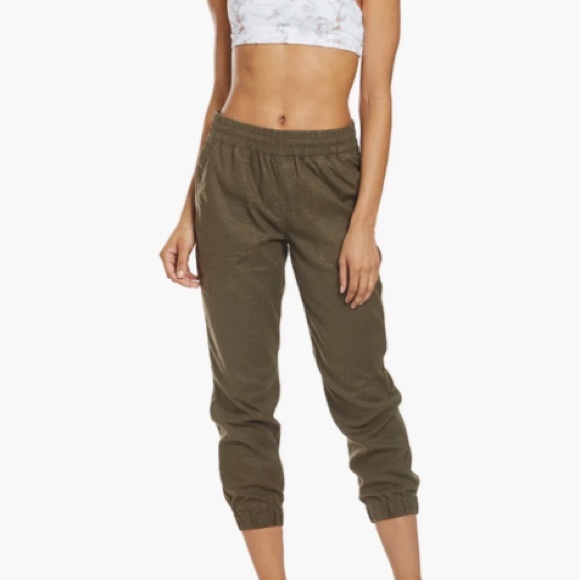 Prana Pants - Prana green yoga hemp mantra joggers New without tags size small